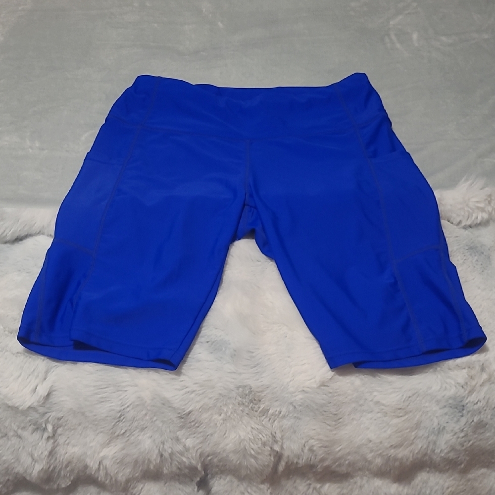 Womens Blue Active Shorts,perfect For Beach Wear Or Everyday